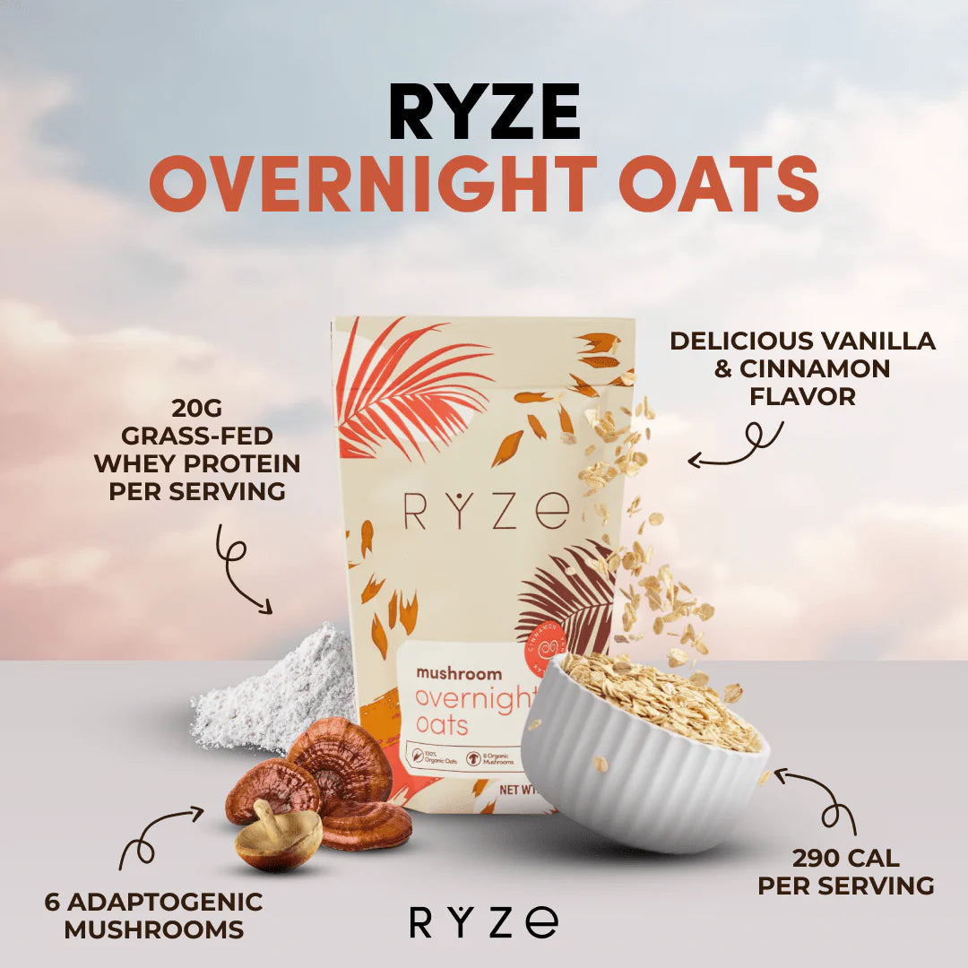 RYZE MUSHROOM OVERNIGHT OATS