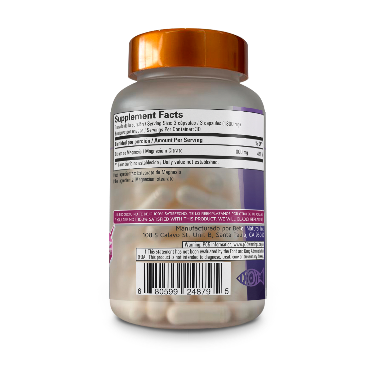 Citrato de Magnesio cap