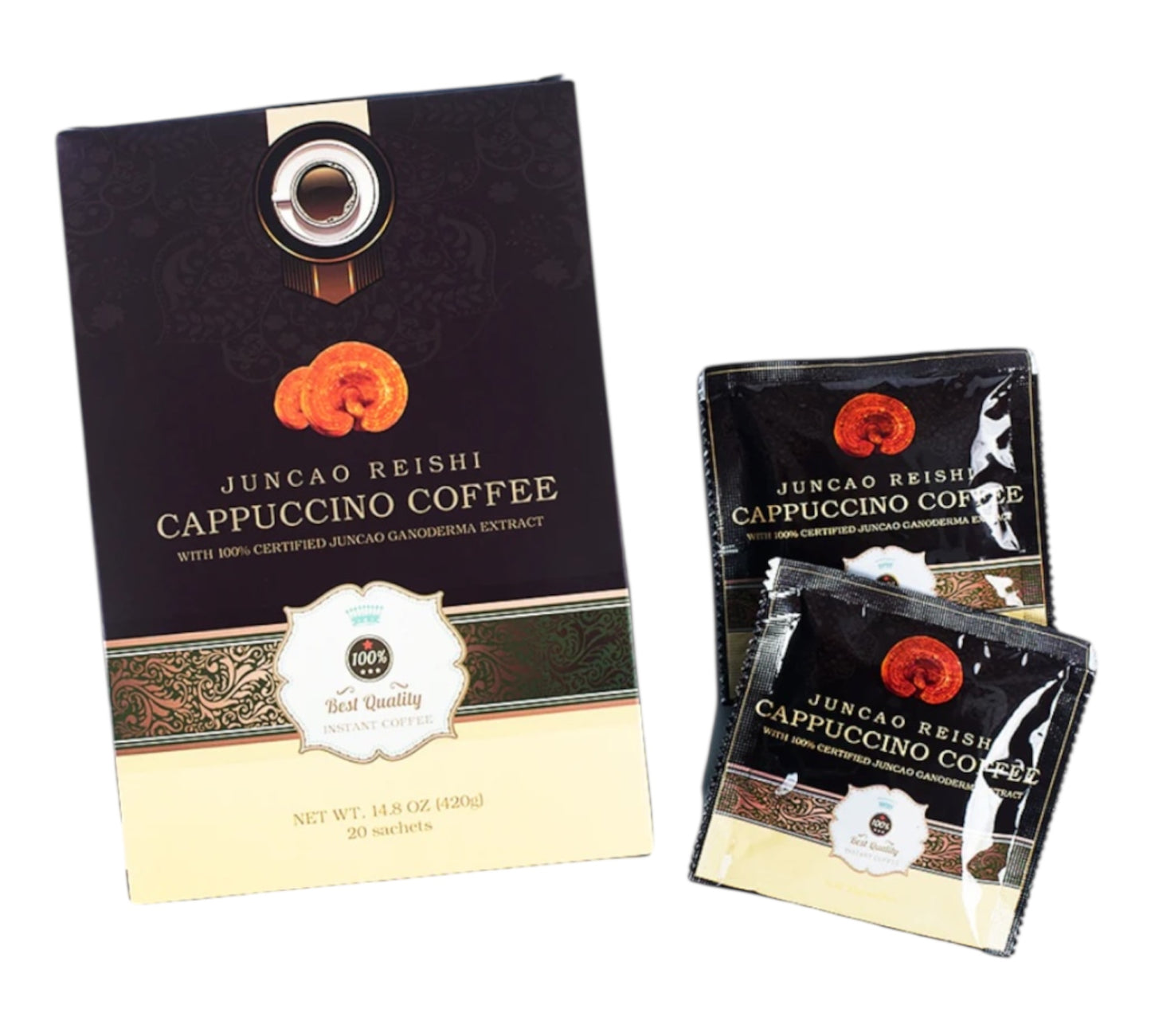 Cappuccino Coffee Juncao Reishi –
