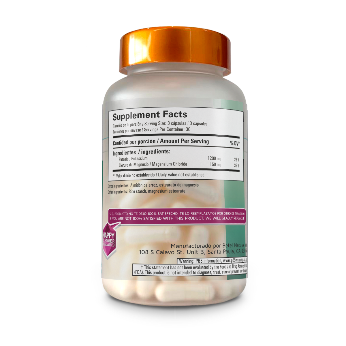 Potasio con Cloruro de Magnesio cap